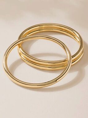 Gold Classic Bangle Set (5508)